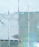 Kurtyna panelowa 200x100 cm holograficzna jasno niebieska Jixstar