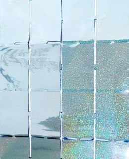Kurtyna panelowa 200x100 cm holograficzna jasno niebieska Jixstar