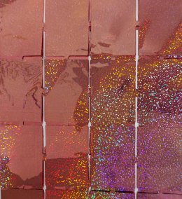 Kurtyna panelowa 200x100 cm holograficzna rose gold Jixstar