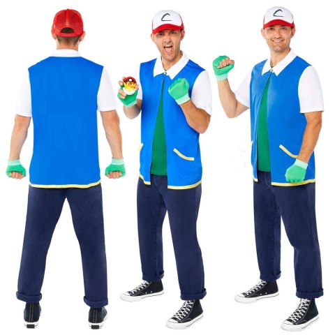 Strój, Kostium przebranie Pokemony Ash rozmiar M/L Amscan / Anagram Strój, Kostium przebranie Pokemony Ash rozmiar M/L Amscan / Anagram