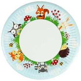Talerzyki papierowe - Leśne zwierzątka woodland 8 szt. Arpex