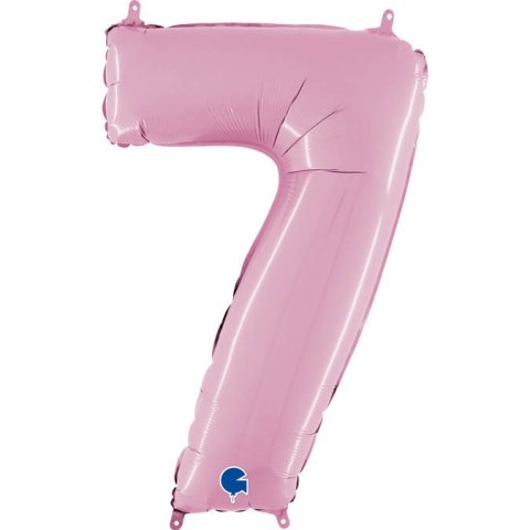 Balon Foliowy Cyfra 7 Różowa Pastel Pink, 66 cm Grabo Grabo Balon Foliowy Cyfra 7 Różowa Pastel Pink, 66 cm Grabo Grabo