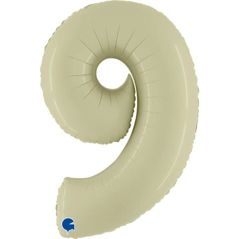 Balon Foliowy Cyfra 9, Satynowa Oliwkowa, 102cm Grabo Grabo Balon Foliowy Cyfra 9, Satynowa Oliwkowa, 102cm Grabo Grabo