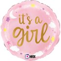 Balon Foliowy - Różowy It's A Girl46 cm Grabo