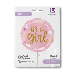 Balon Foliowy - Różowy It's A Girl46 cm Grabo
