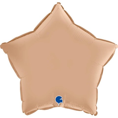 Balon Foliowy - Satynowa Beżowa Gwiazdka 46 cm, Grabo Grabo Balon Foliowy - Satynowa Beżowa Gwiazdka 46 cm, Grabo Grabo
