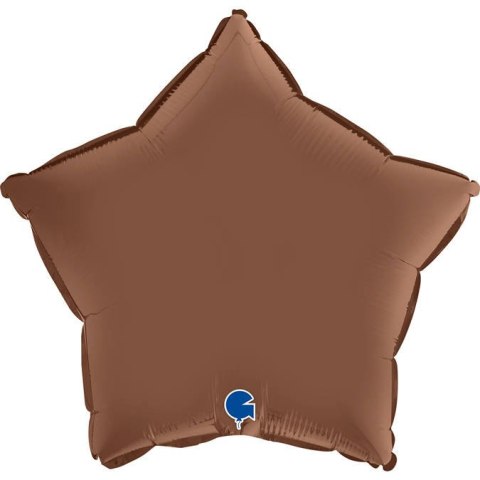 Balon Foliowy - Satynowa Czekoladowa Brązowa Gwiazdka 46 cm, Grabo Grabo Balon Foliowy - Satynowa Czekoladowa Brązowa Gwiazdka 46 cm, Grabo Grabo