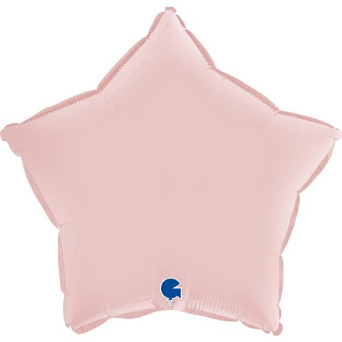 Balon Foliowy - Satynowa Pastelowa Różowa Gwiazdka 46 cm, Grabo Grabo Balon Foliowy - Satynowa Pastelowa Różowa Gwiazdka 46 cm, Grabo Grabo