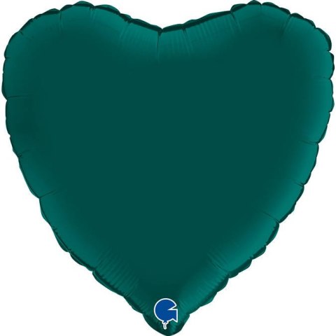 Balon Foliowy - Satynowe Serce Butelkowa Zieleń 46 cm, Grabo Grabo Balon Foliowy - Satynowe Serce Butelkowa Zieleń 46 cm, Grabo Grabo