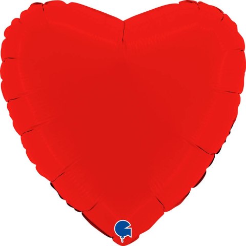 Balon Foliowy - Serce Matowe Czerwone, 46 cm, Grabo Grabo Balon Foliowy - Serce Matowe Czerwone, 46 cm, Grabo Grabo