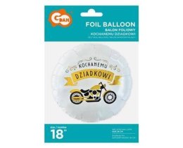 Balon Foliowy okrągły, Kochanemu dziadkowi 46cm Godan