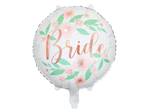Balon foliowy Bride to be kwiaty 45 cm Partydeco Balon foliowy Bride to be kwiaty 45 cm Partydeco