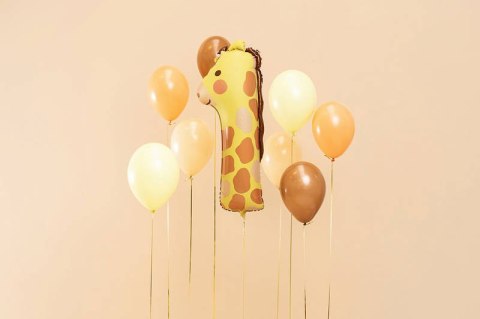 Balon foliowy Cyfra 1 - Żyrafa, 90cm Partydeco Balon foliowy Cyfra 1 - Żyrafa, 90cm Partydeco