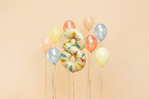 Balon foliowy Cyfra 8 - Wąż, 88 cm Partydeco Balon foliowy Cyfra 8 - Wąż, 88 cm Partydeco
