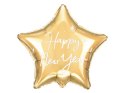 Balon foliowy Gwiazdka Happy New Year, 47x50 cm Partydeco