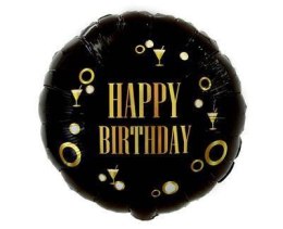 Balon foliowy Happy Birthday (B&G Party), 46cm Godan