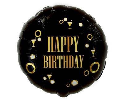 Balon foliowy Happy Birthday (B&G Party), 46cm Godan Balon foliowy Happy Birthday (B&G Party), 46cm Godan