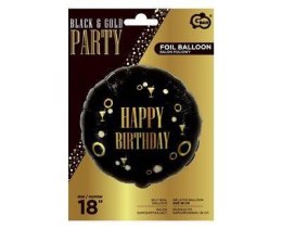 Balon foliowy Happy Birthday (B&G Party), 46cm Godan