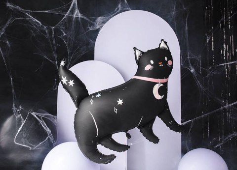 Balon foliowy Kot, halloween 96x95 cm Partydeco Balon foliowy Kot, halloween 96x95 cm Partydeco