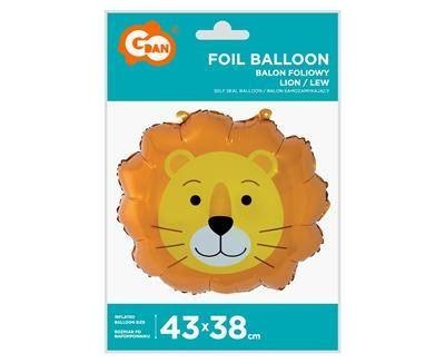 Balon foliowy Lew, 43 x 38 cm Godan Balon foliowy Lew, 43 x 38 cm Godan