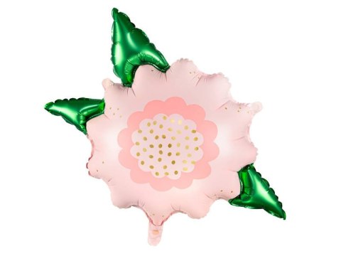 Balon foliowy Różowy kwiat, 70x62 cm Partydeco Balon foliowy Różowy kwiat, 70x62 cm Partydeco