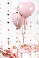 Balon foliowy Serce jasny róż, 45cm Partydeco