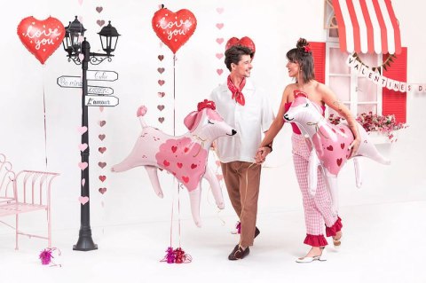 Balon foliowy serce I love you, czerwone 45 cm Partydeco Balon foliowy serce I love you, czerwone 45 cm Partydeco