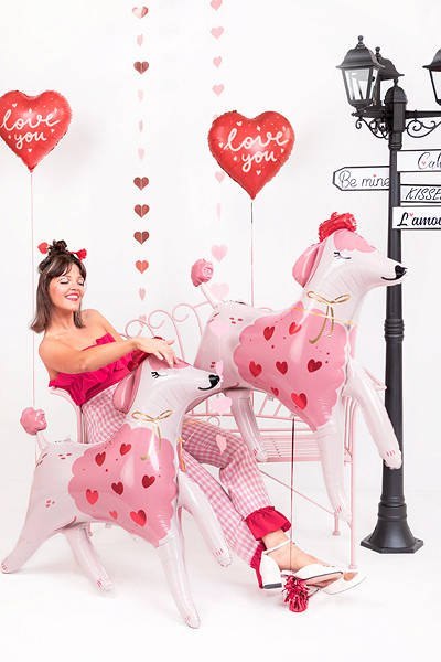 Balon foliowy serce I love you, czerwone 45 cm Partydeco Balon foliowy serce I love you, czerwone 45 cm Partydeco