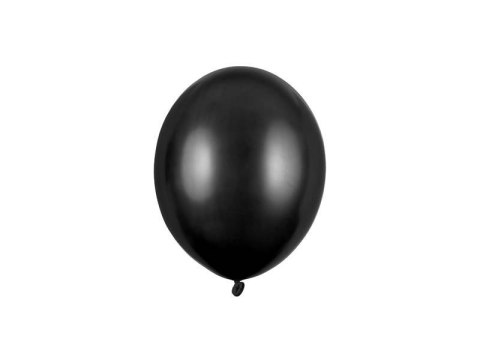 Balon lateksowe Strong, Czarne, Metallic Black, 12cm, 100 szt. Partydeco Balon lateksowe Strong, Czarne, Metallic Black, 12cm, 100 szt. Partydeco