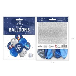 Balony Kosmos 30cm, 8 szt. PartyPal