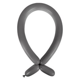 Balony do modelowania E260, Rurki Animator, Szare 114cm, 100 szt. Amscan / Anagram