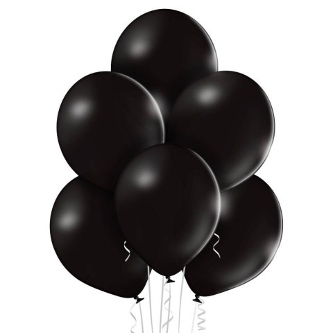 Balony lateksowe B105 Czarne, Pastel Black, 30cm, 100 sztuk Belbal Balony lateksowe B105 Czarne, Pastel Black, 30cm, 100 sztuk Belbal