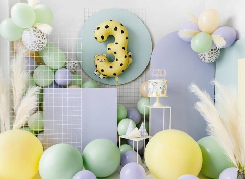 Balony lateksowe B105, Zielone, Pastel Kiwi, 30cm, 100 sztuk Belbal Balony lateksowe B105, Zielone, Pastel Kiwi, 30cm, 100 sztuk Belbal