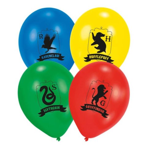 Balony lateksowe Harry Potter Domy Hogwartu, 28 cm, 6 szt. Amscan / Anagram Balony lateksowe Harry Potter Domy Hogwartu, 28 cm, 6 szt. Amscan / Anagram