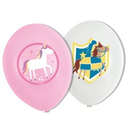 Balony lateksowe Konie i Ksieżniczka 28cm, 6 szt. Amscan / Anagram