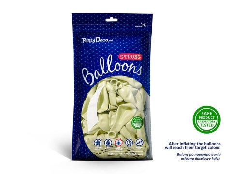 Balony lateksowe Strong, Kremowe, Pastel Light Cream, 30cm, 100 szt. Partydeco Balony lateksowe Strong, Kremowe, Pastel Light Cream, 30cm, 100 szt. Partydeco