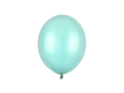 Balony lateksowe Strong, Miętowe, Metallic Mint Green, 30cm, 100 szt. Partydeco Balony lateksowe Strong, Miętowe, Metallic Mint Green, 30cm, 100 szt. Partydeco