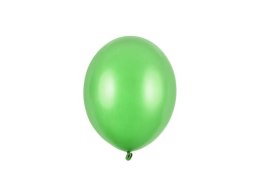 Balony lateksowe Strong, zielone, Metallic Bright Green 12cm, 100 szt. Partydeco