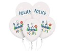 Balony lateksowe policja 5 szt 30 cm Godan