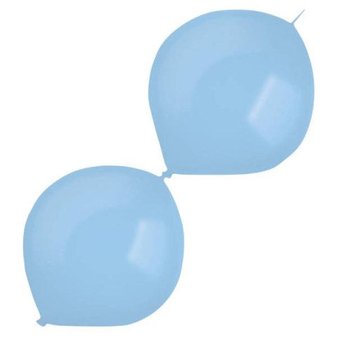 Balony lateksowe z łącznikiem Niebieskie, Decorator Standard E-Link Pastel Blue, 30cm, 50 szt. Amscan / Anagram Balony lateksowe z łącznikiem Niebieskie, Decorator Standard E-Link Pastel Blue, 30cm, 50 szt. Amscan / Anagram