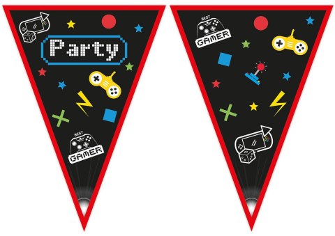 Girlanda, Flagietki Gamer party 230 cm Procos Girlanda, Flagietki Gamer party 230 cm Procos