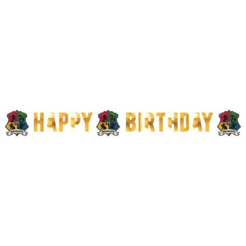 Girlanda, baner Harry Potter, domy Hogwartu 180x13cm Amscan / Anagram Girlanda, baner Harry Potter, domy Hogwartu 180x13cm Amscan / Anagram
