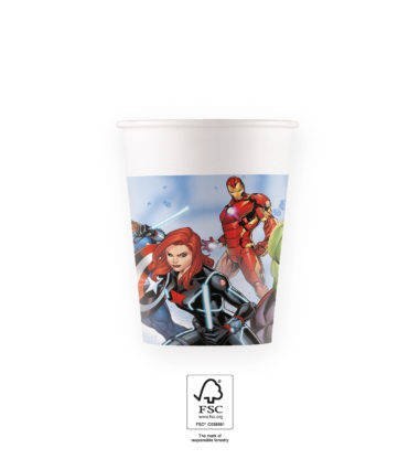 Kubeczki papierowe Avengers 200 ml, 8 szt. Procos Kubeczki papierowe Avengers 200 ml, 8 szt. Procos