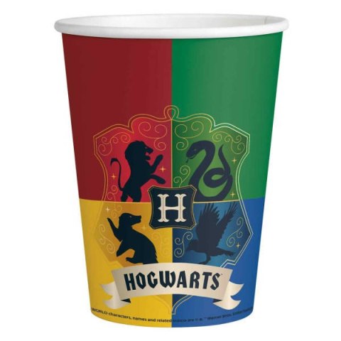 Kubeczki papierowe Harry Potter, Domy Hogwartu, 8 szt. Amscan / Anagram Kubeczki papierowe Harry Potter, Domy Hogwartu, 8 szt. Amscan / Anagram