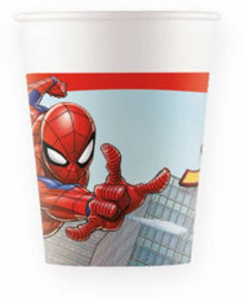 Kubeczki papierowe Spiderman Crime Fighter 200 ml, 8 szt. Procos Kubeczki papierowe Spiderman Crime Fighter 200 ml, 8 szt. Procos