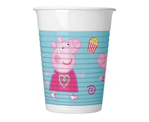 Kubeczki plastikowe Świnka Peppa, 200 ml, 8 szt. Procos Kubeczki plastikowe Świnka Peppa, 200 ml, 8 szt. Procos