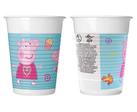 Kubeczki plastikowe Świnka Peppa, 200 ml, 8 szt. Procos Kubeczki plastikowe Świnka Peppa, 200 ml, 8 szt. Procos