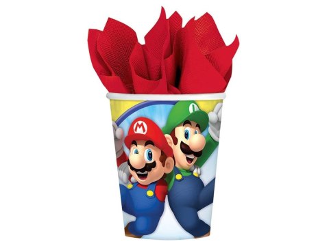 Kubeczki urodzinowe Super Mario, 250 ml, 8 szt. Amscan / Anagram Kubeczki urodzinowe Super Mario, 250 ml, 8 szt. Amscan / Anagram