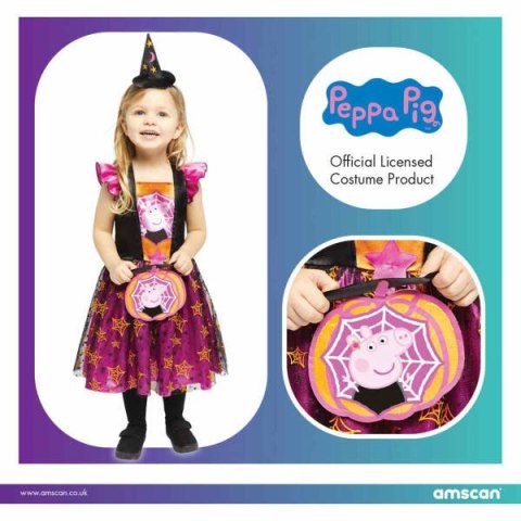 Strój, Kostium przebranie Peppa na halloween 2-3 lat Amscan / Anagram Strój, Kostium przebranie Peppa na halloween 2-3 lat Amscan / Anagram