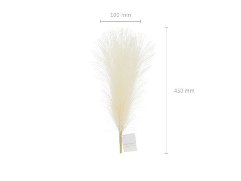 Trawa pampasowa sztuczna,10x45 cm, jasny kremowy Partydeco Trawa pampasowa sztuczna,10x45 cm, jasny kremowy Partydeco